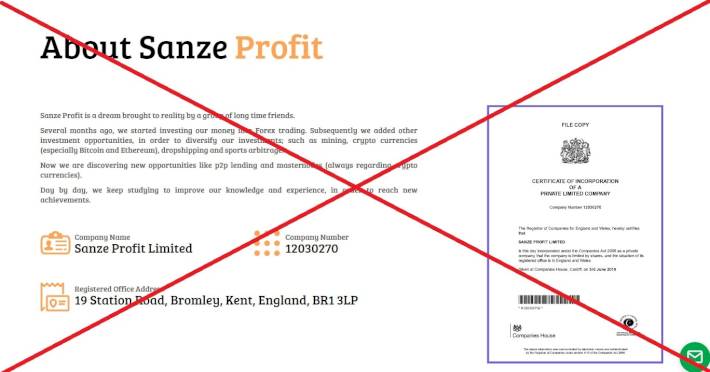 Sanze Profit — отзывы о проекте