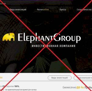 Элефант Групп (Elephant Group) — отзывы и обзор инвестиций elephgroup.ru