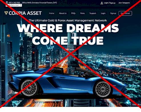 Corpia Asset — отзывы и анализ corpiaasset.com